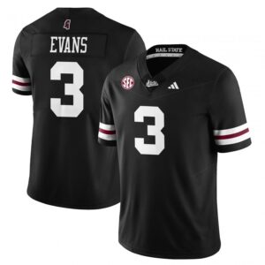 Anthony Evans III Jersey #3 Mississippi State Darkness 2025 Stitched Black