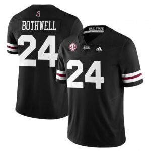 Fluff Bothwell Jersey #24 Mississippi State Football Darkness 2025 Stitched Black