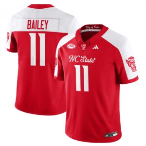 CJ Bailey Jersey #11 State Wolfpack City of Oaks Vapor Limited Stitched Red Alter