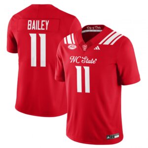 CJ Bailey Jersey #11 State Wolfpack City of Oaks Vapor Limited Stitched Red
