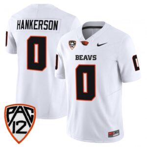 Anthony Hankerson Jersey #0 Oregon State Beavers 2025 Limited Stitched White