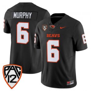 Maalik Murphy Jersey #6 Oregon State Beavers 2025 Limited Stitched Black