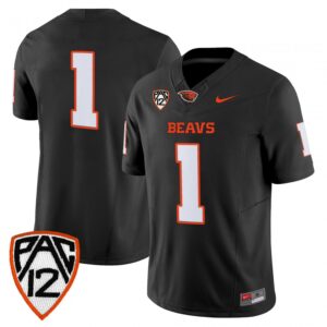 Team Jersey #1 Oregon State Beavers 2025 Vapor Limited Stitched Black