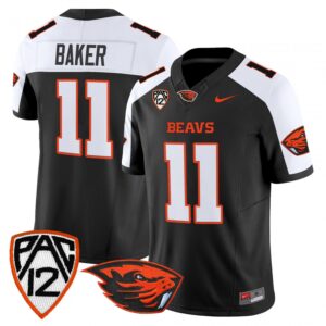 Terry Baker Jersey #11 Oregon State Beavers 2025 Limited Stitched Black Alter