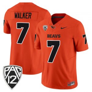Trent Walker Jersey #7 Oregon State Beavers 2025 Limited Stitched Orange