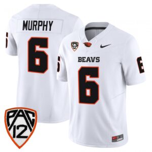 Maalik Murphy Jersey #6 Oregon State Beavers 2025 Limited Stitched White
