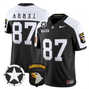 Casey Reynolds Jersey #87 Army Black Knights 2025 Screaming Eagles Black Alter