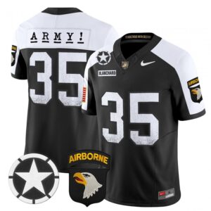 Doc Blanchard Jersey #35 Army Black Knights 2025 Screaming Eagles Black Alter