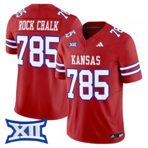 Rock Chalk Jersey #785 Kansas Jayhawks 2025 Vapor Limited Stitched Red