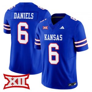 Jalon Daniels Jersey #6 Kansas Jayhawks 2025 Vapor Limited Stitched Royal
