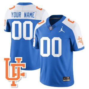 Custom Florida Gators Jersey Bring Back 1960s Throwback Stitched Blue Alter