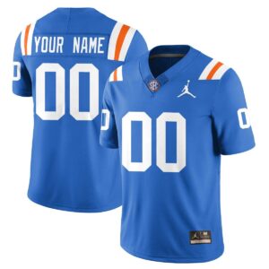Custom Florida Gators Jersey Bring Back 1960s Throwback Stitched Blue