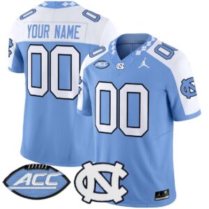 Custom North Carolina Tar Heels Jersey 2025 Vapor Limited Stitched Blue Alter