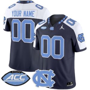 Custom North Carolina Tar Heels Jersey 2025 Vapor Limited Stitched Navy ALter