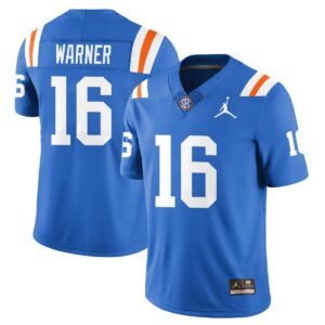 Aidan Warner Jersey #16 Florida Gators Bring Back 1960s Throwback Blue
