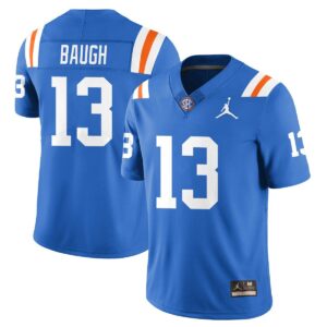 Jadan Baugh Jersey #13 Florida Gators Bring Back 1960s Throwback Stitched Blue