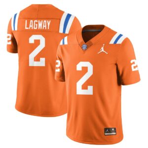 DJ Lagway Jersey #2 Florida Gators Bring Back 1960s Throwback Stitched Orange