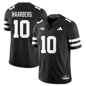 Heinrich Haarberg Jersey #10 Nebraska Football 2025 Blackout Stitched Black