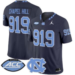 Chapel Hill Jersey #919 North Carolina Tar Heels 2025 Stitched Navy
