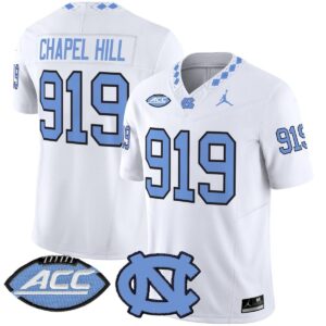 Chapel Hill Jersey #919 North Carolina Tar Heels 2025 Stitched White