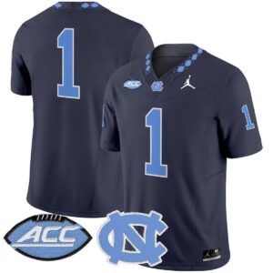 Team Jersey #1 North Carolina Tar Heels 2025 Vapor Limited Stitched Navy