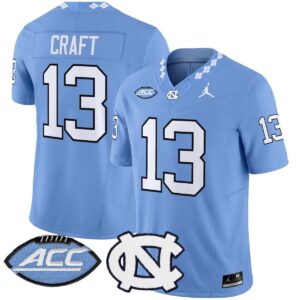 Tylee Craft Jersey #13 North Carolina Tar Heels 2025 Limited Stitched Blue