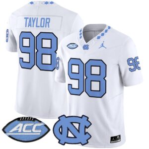 Lawrence Taylor Jersey #98 North Carolina Tar Heels 2025 Stitched White