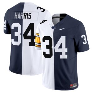 Franco Harris Jersey #34 Penn State Nittany Lions Split Vapor Limited Stitched