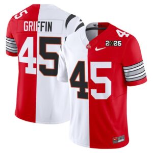 Archie Griffin Jersey #45 Ohio State Buckeyes 2025 Split Vapor Limited Stitched