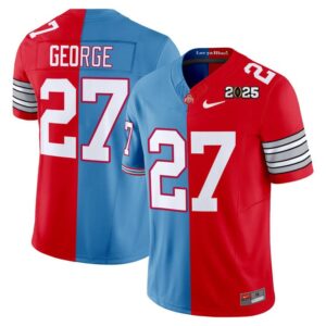 Eddie George Jersey #27 Ohio State Buckeyes 2025 Split Vapor Limited Stitched