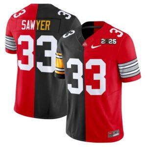 Jack Sawyer Jersey #33 Ohio State Buckeyes 2025 Split Vapor Limited Stitched