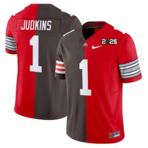 Quinshon Judkins Jersey #1 Ohio State Buckeyes 2025 Split Vapor Limited Stitched