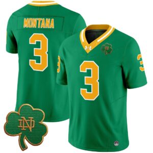 Joe Montana Jersey #3 Notre Dame 2025 Vapor Limited V3 Stitched Throwback