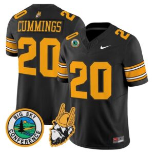 Elisha Cummings Jersey #20 Idaho Vandals 1975 Throwback Limited Stitched Black