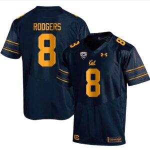 Cal Bears Aaron Rodgers Jersey #8 College Football 2023 Stitched Navy