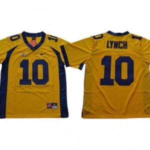 California Golden Bears #10 Marshawn Lynch Gold Football Jersey