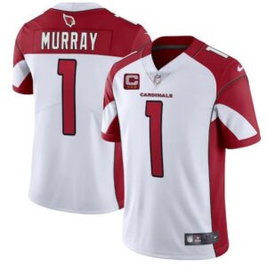 Arizona Cardinals #1 Kyler Murray White C Patch Vapor Untouchable