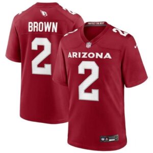 Arizona Cardinals #2 Marquise Brown Red  Game