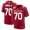 Arizona Cardinals #70 Paris Johnson Jr Red 2023 Draft