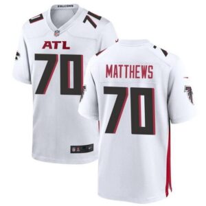 Atlanta Falcons #70 Jake Matthews White
