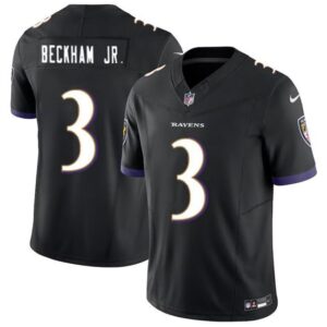 Baltimore Ravens #3 Odell Beckham Jr. Black 2023 F.U.S.E. Vapor Untouchable