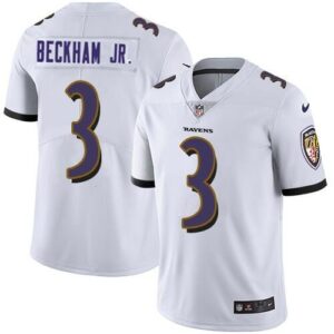 Baltimore Ravens #3 Odell Beckham Jr. White Vapor Untouchable