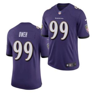 Baltimore Ravens #99 Odafe Oweh Purple 2021