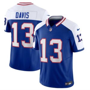 Bills #13 Gabe Davis BlueWhite 2023 F.U.S.E. Throwback Vapor Untouchable