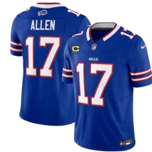 Bills #17 Josh Allen Blue 2023 F.U.S.E. With C Patch Vapor Untouchable