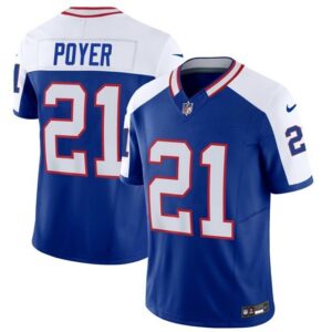 Bills #21 Jordan Poyer BlueWhite 2023 F.U.S.E. Throwback Vapor Untouchable