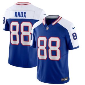 Bills #88 Dawson Knox BlueWhite 2023 F.U.S.E. Throwback Vapor Untouchable