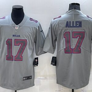 Buffalo Bills #17 Josh Allen Gray Atmosphere Fashion 2022 Vapor Untouchable