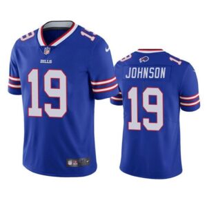 Buffalo Bills #19 KeeSean Johnson Blue Vapor Untouchable