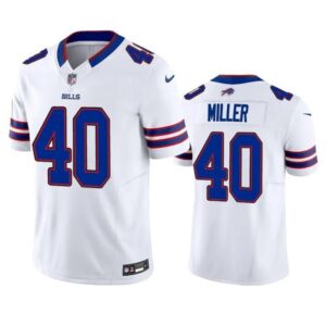 Buffalo Bills #40 Von Miller White 2023 F.U.S.E. Vapor Untouchable